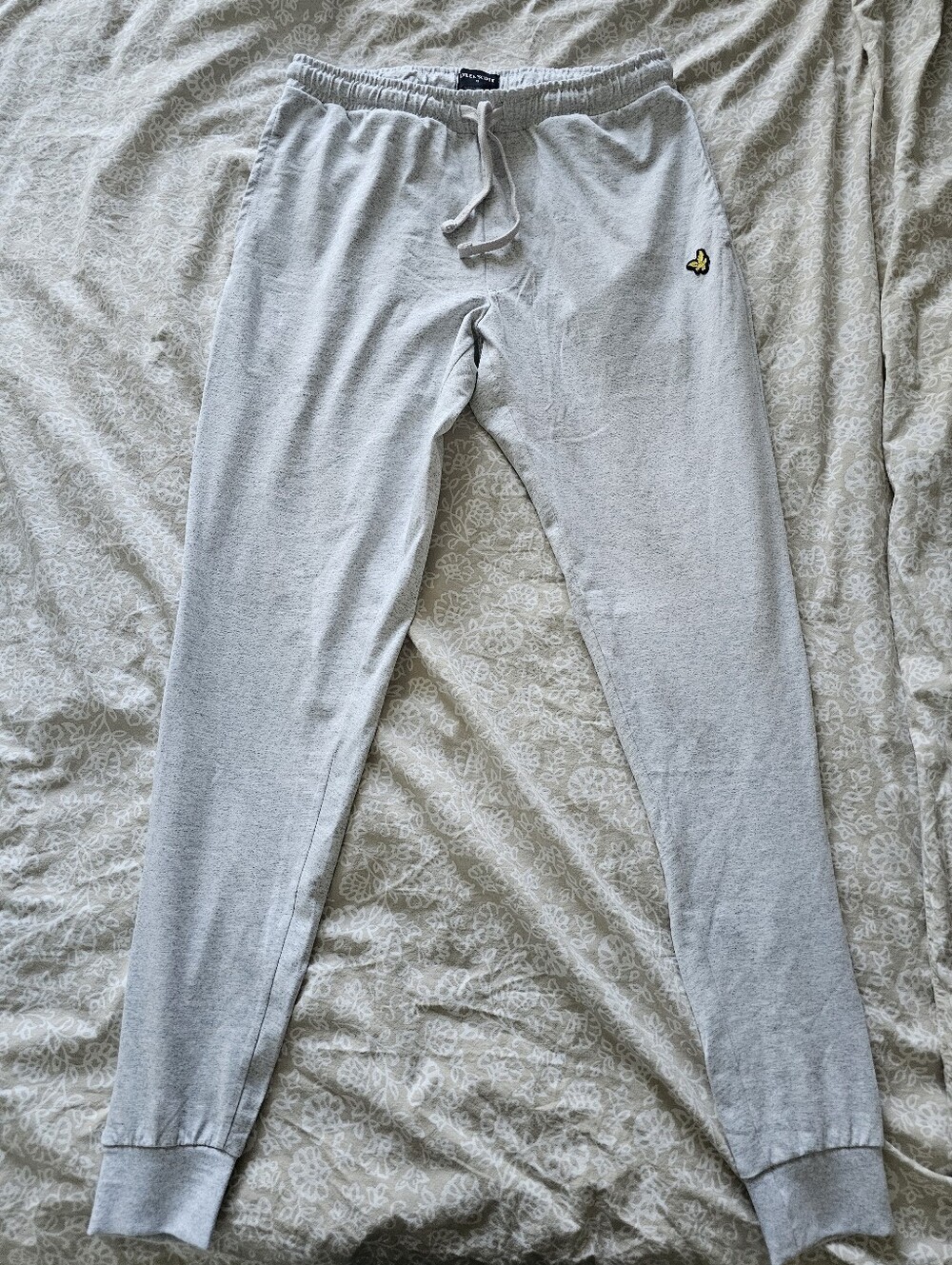 Lyle & Scott Men's Light Gray Jogger Pants Size Small